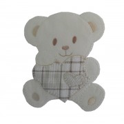 Iron-on Patch - Teddy Bear with Heart - Turtledove